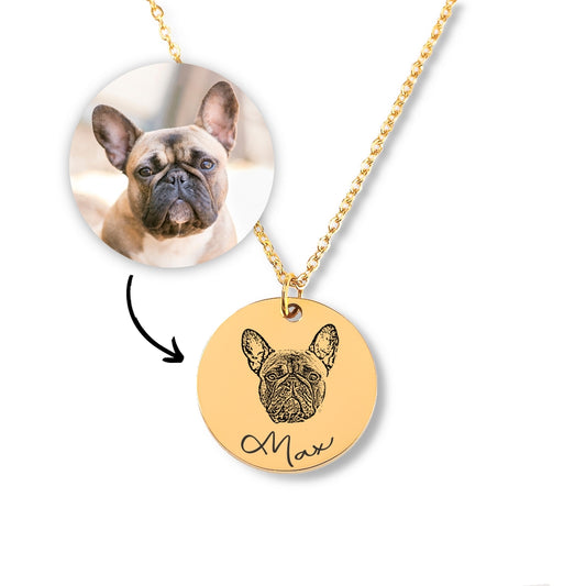 Frenchie Pet Dog Necklace